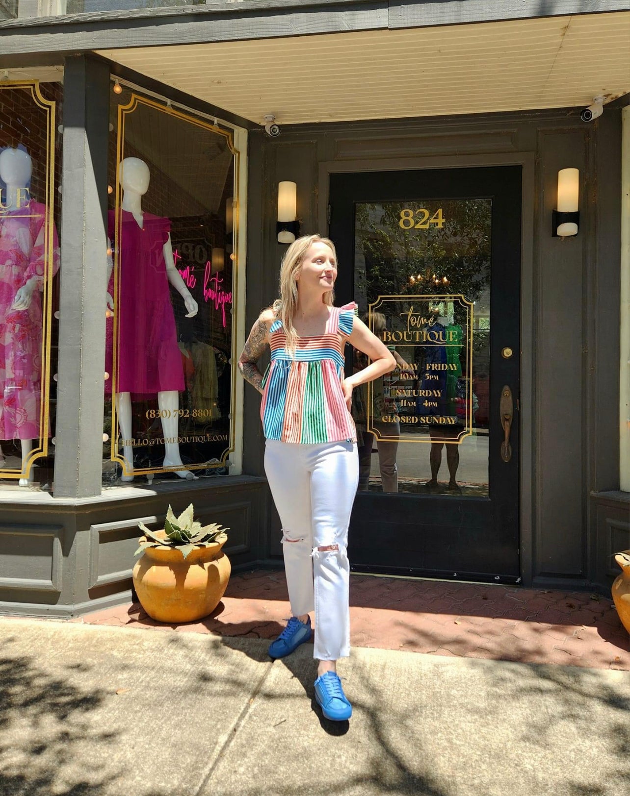 Multicolor Stripe Top
