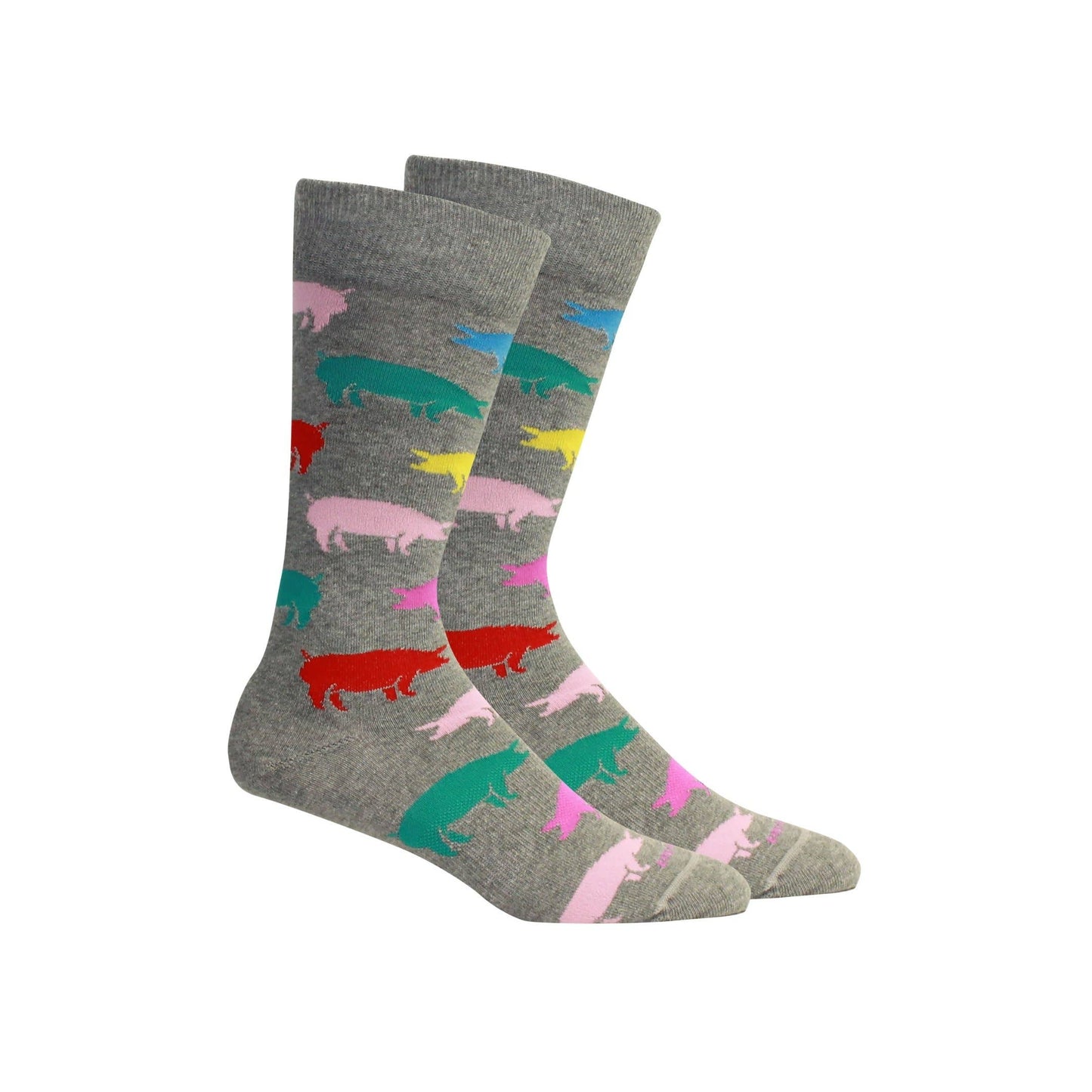 Wilbur's (Pigs) Socks: Light Grey Heather