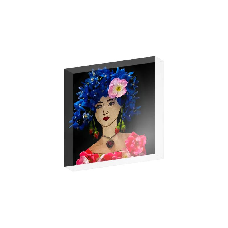 Buttercup Acrylic Block- 5.9 x 4