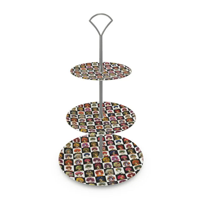 Checkerboard of Lulu's Tiered Serving Stand