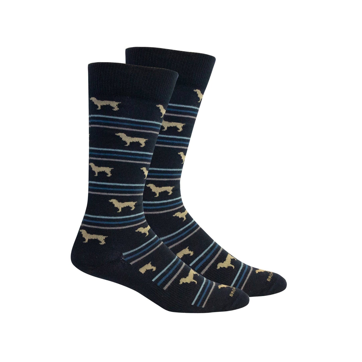 Boykin Stripe Socks: Navy