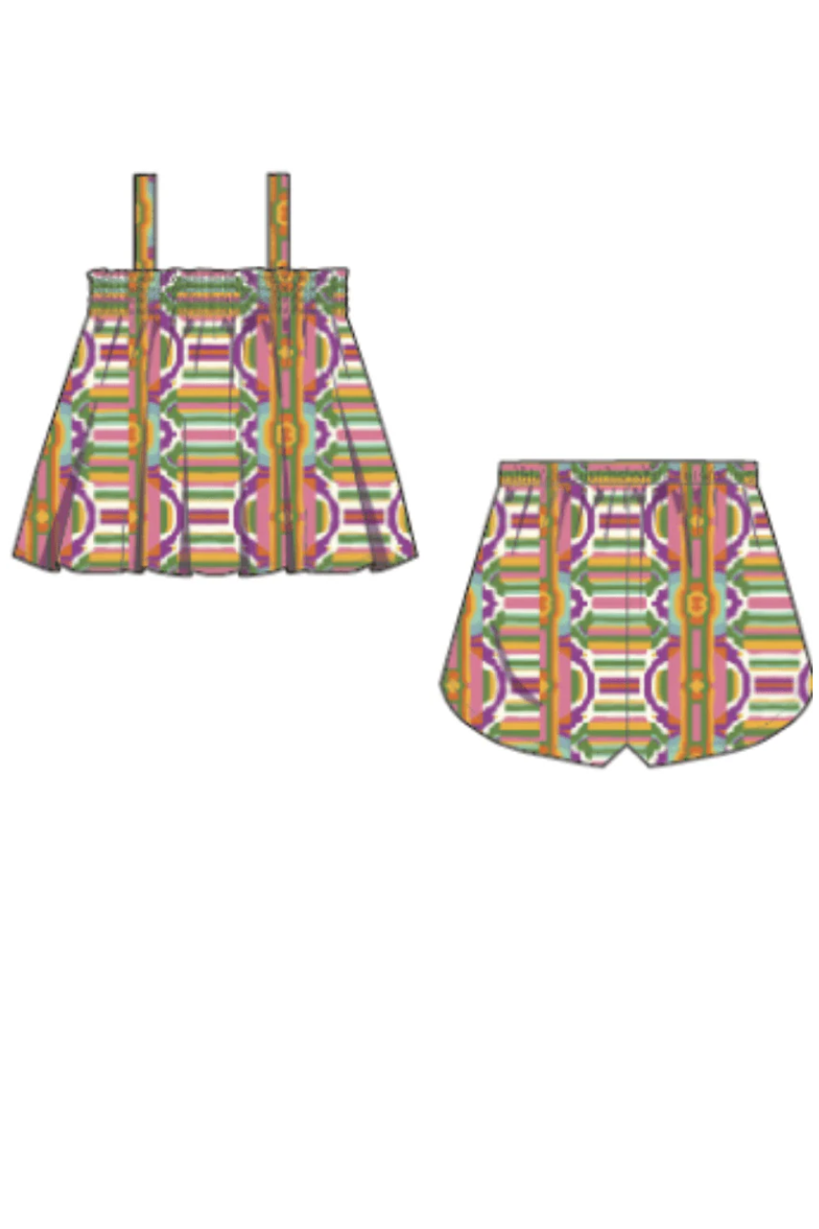 Girls Elsie Set- Mosaic