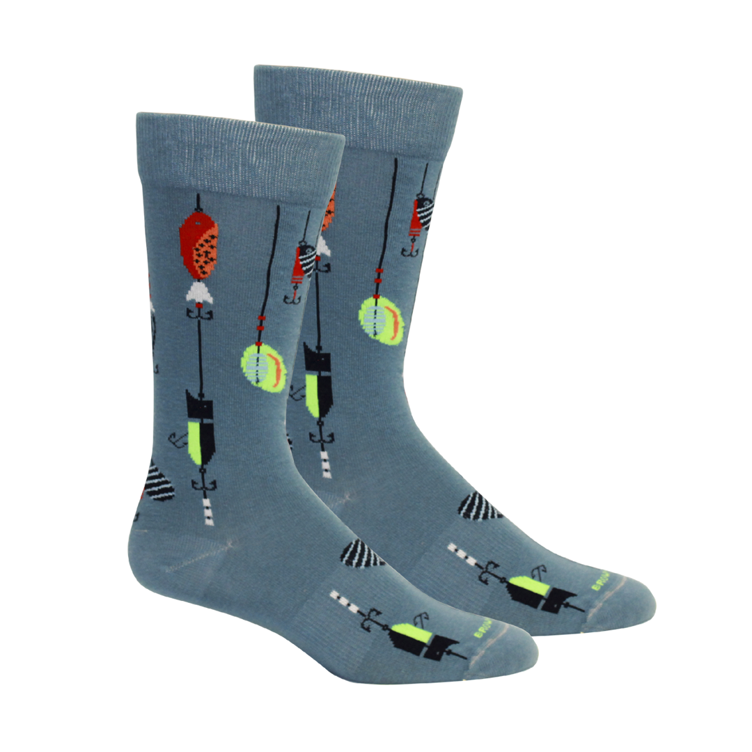 Lured (Fishing) Socks: Khaki