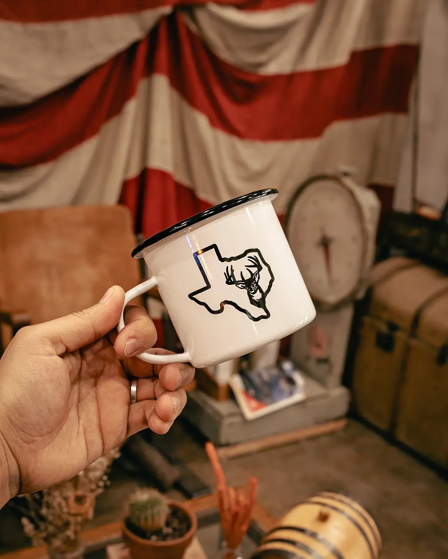 Camp Mug- Texas Outline Buck