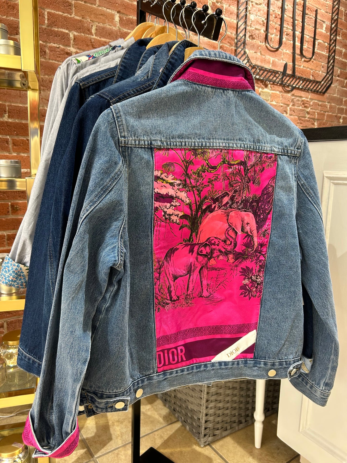 One of a Kind - Denim Scarf Jacket