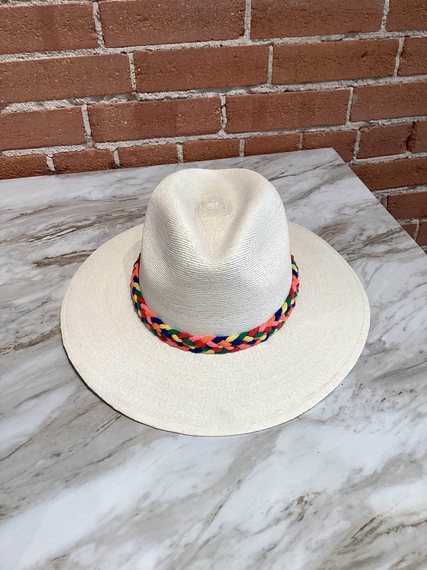 White Palm Hat- Sunrise Rays