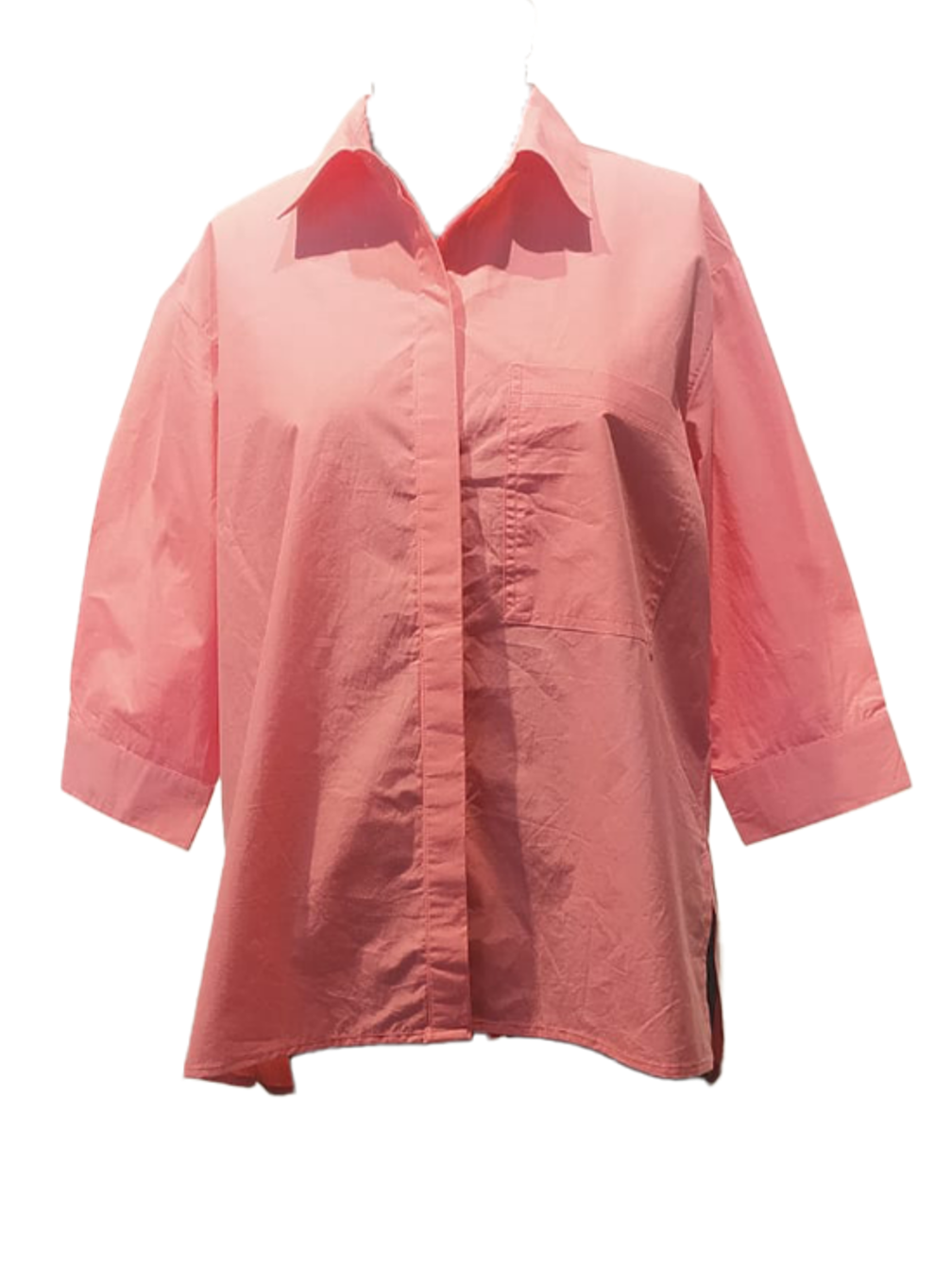 Coral Poplin Popover