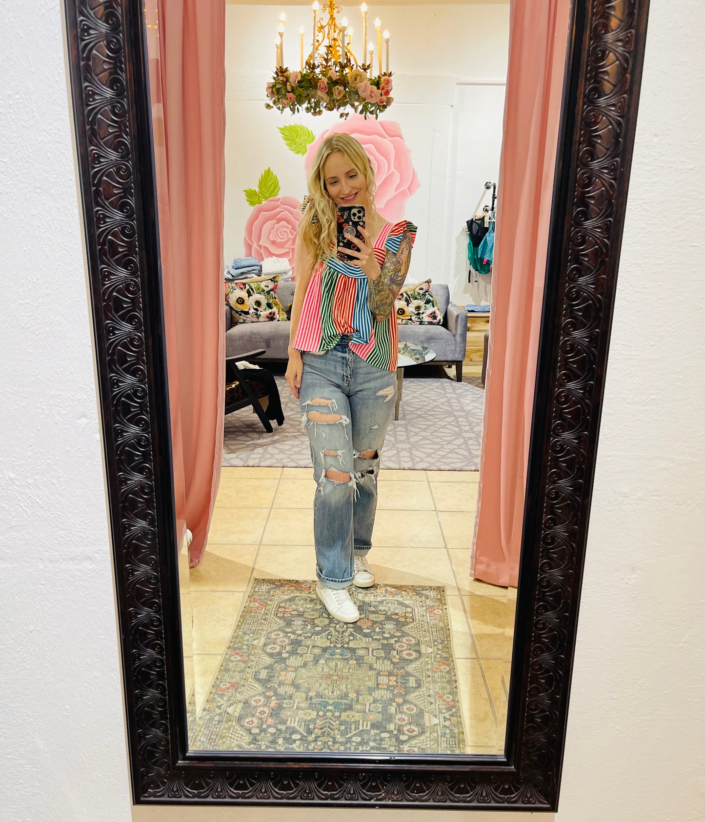 Multicolor Stripe Top
