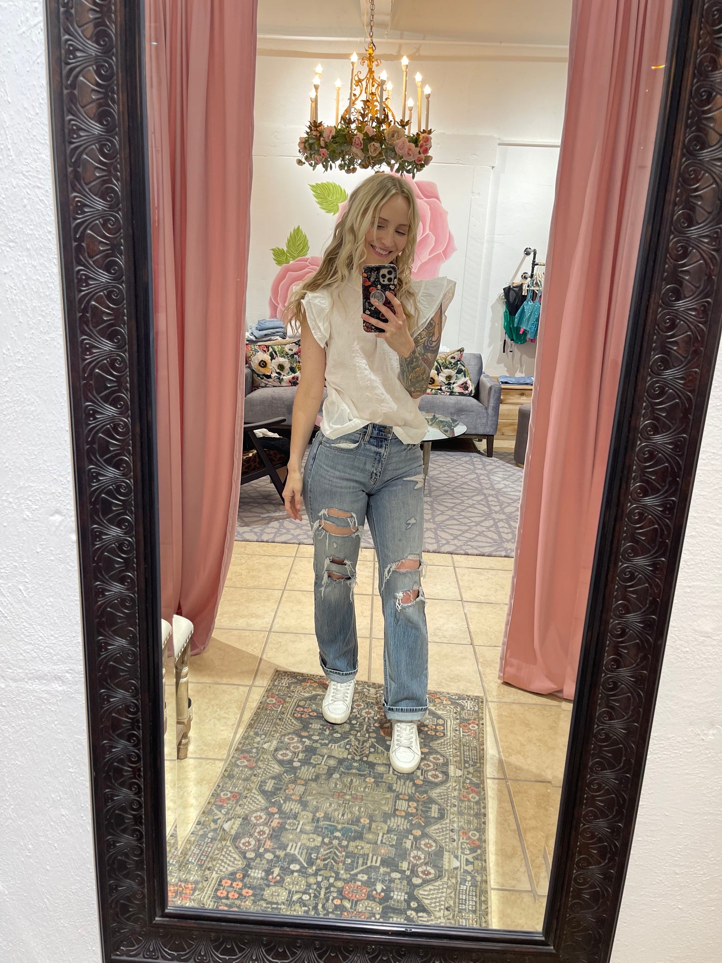 Flutter Sleeve Top