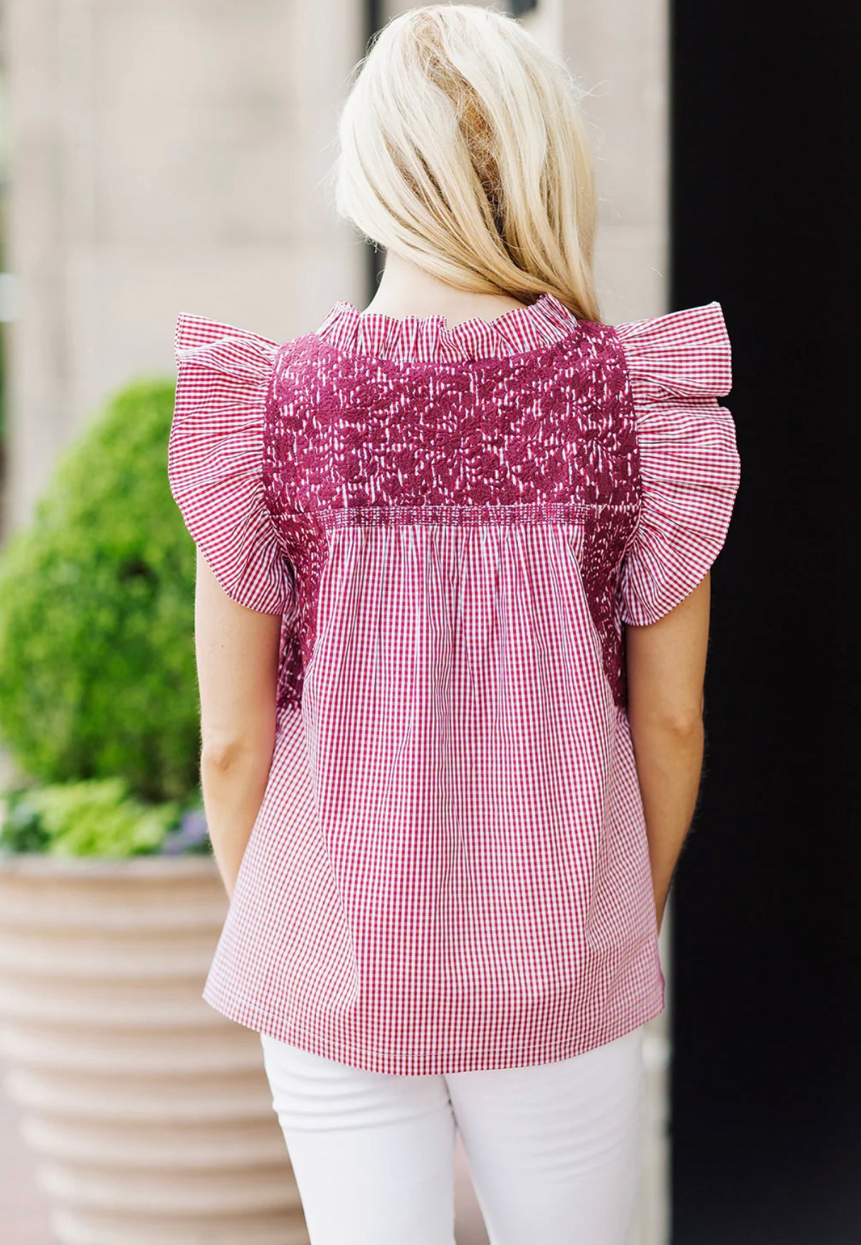 The Tilly Ruffle Neck Top