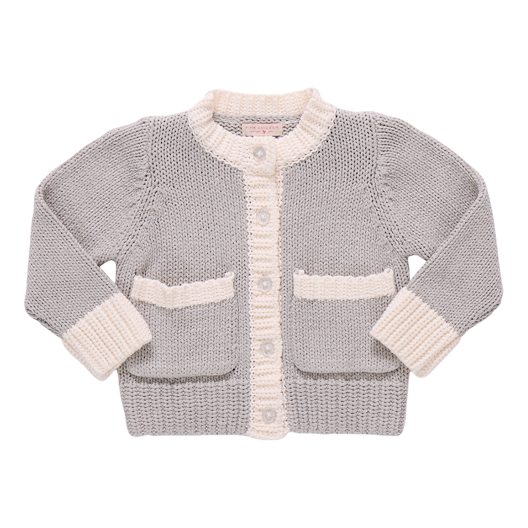 Girls Cali Sweater- Heather Gray