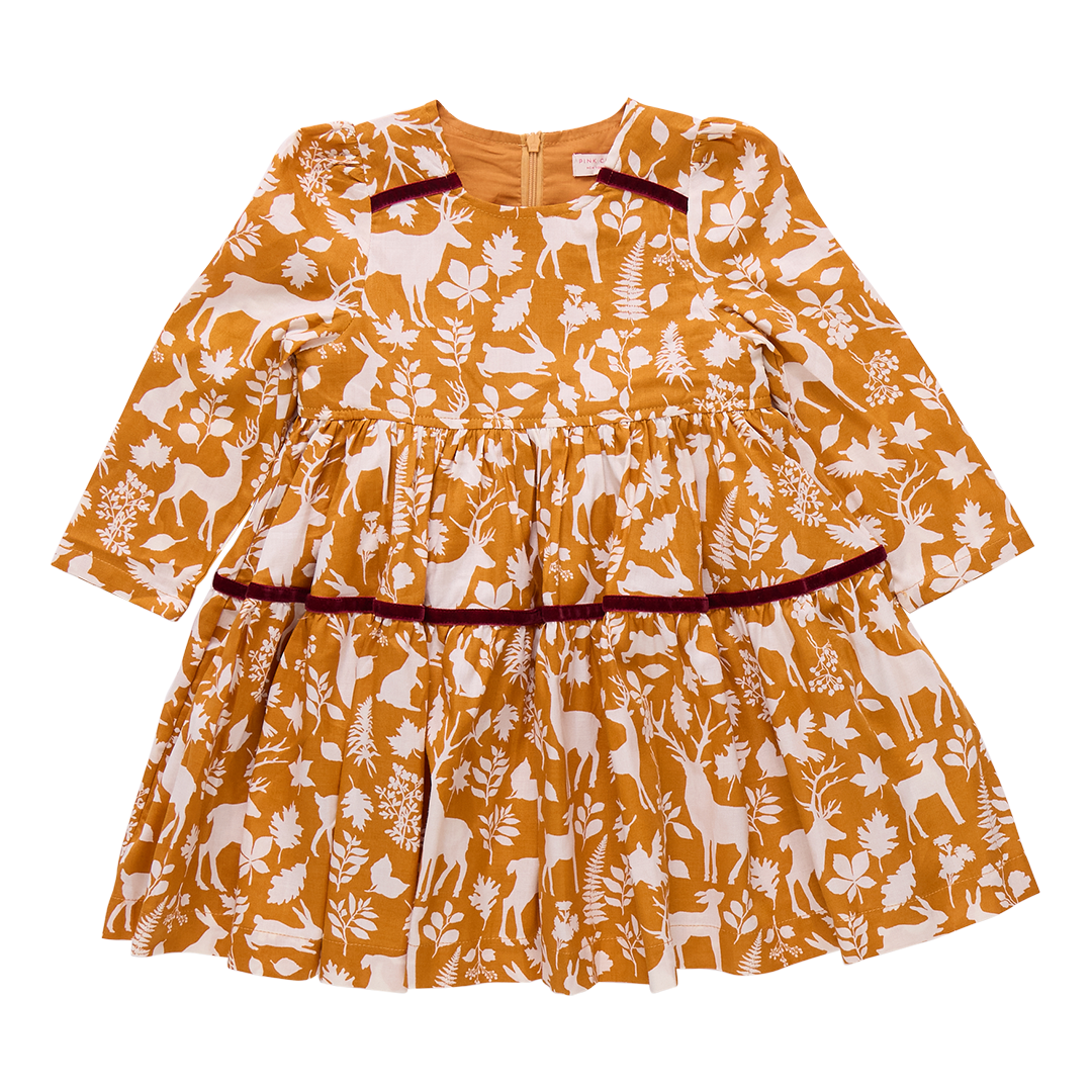 Girls Lennon Dress- Harvest Botanical