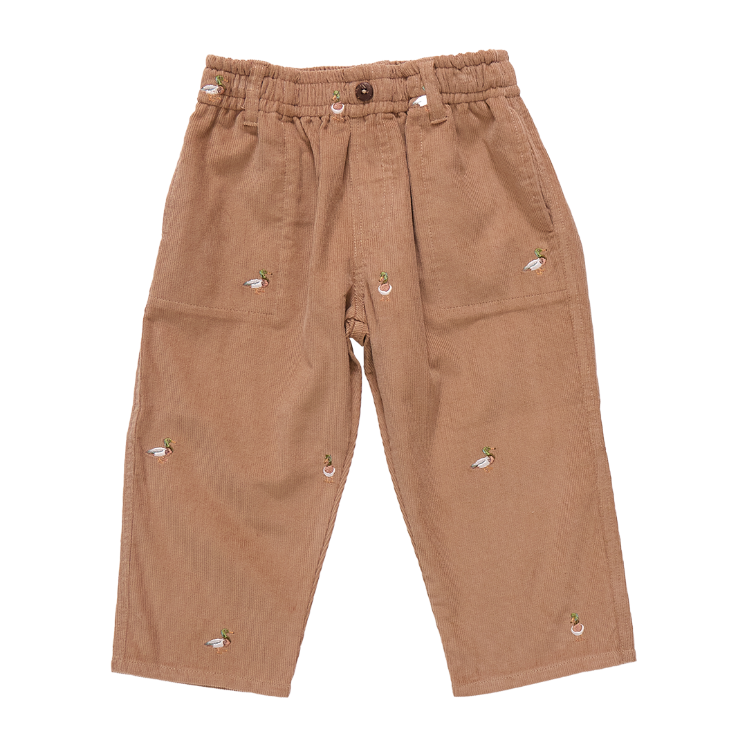 Boy Jackson Pant- Mallard Embroidery