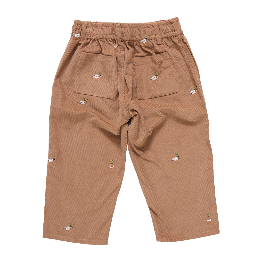 Boy Jackson Pant- Mallard Embroidery