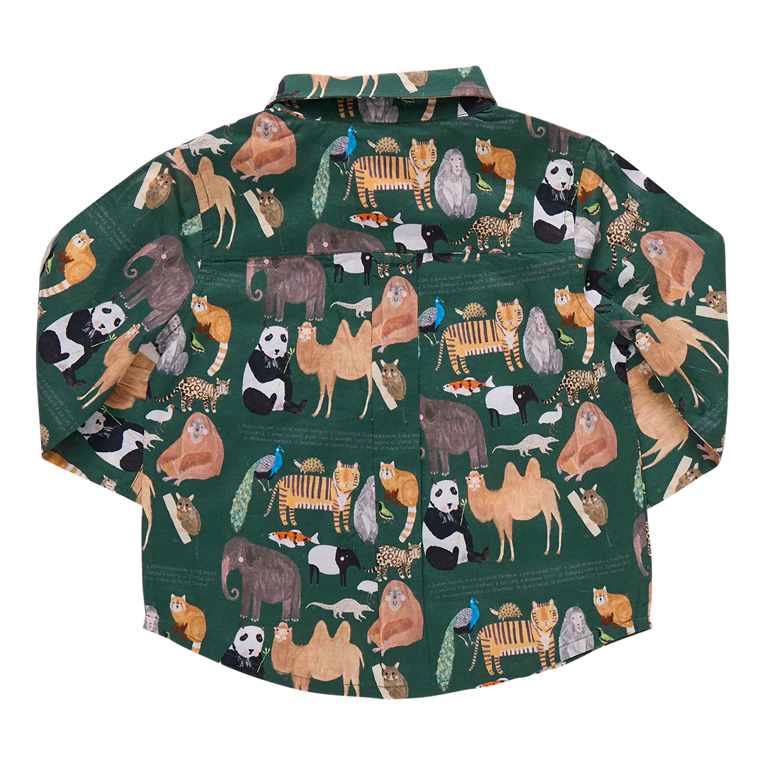 Boys Jack Shirt- Animals of Asia