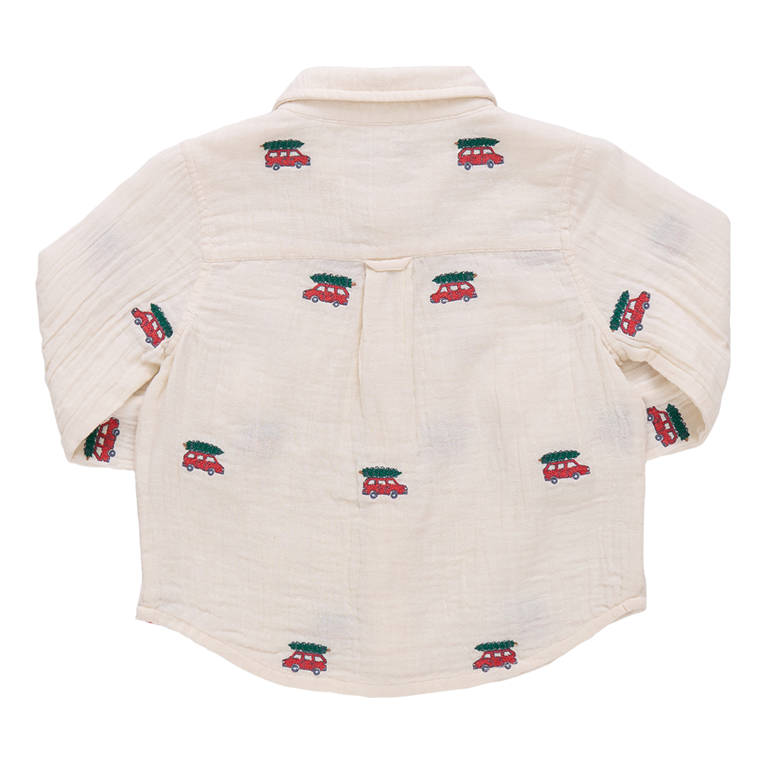 Boys Jack Shirt- Tree Farm Embroidery