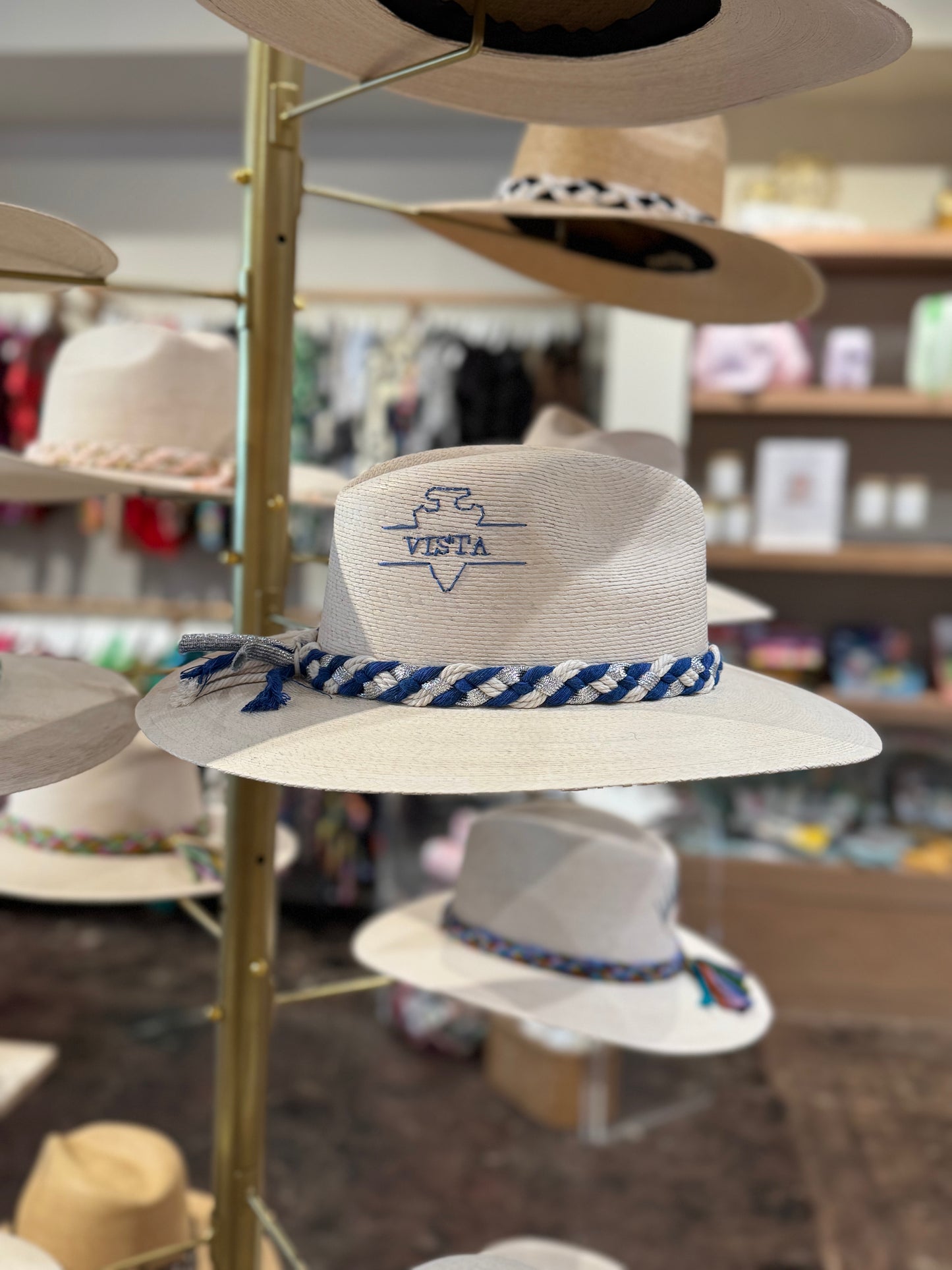 White Palm Hat- Camp Vista