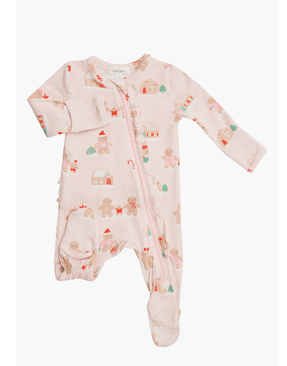 Gingerbread Pink 2 Way Zipper Romper