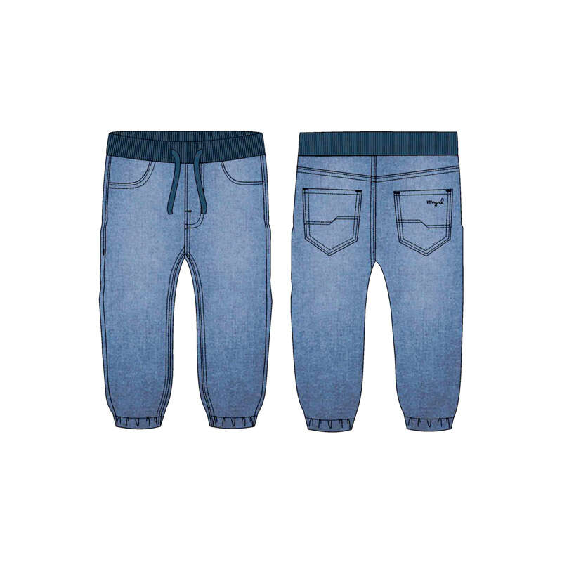 Soft Denim Jogger Pants