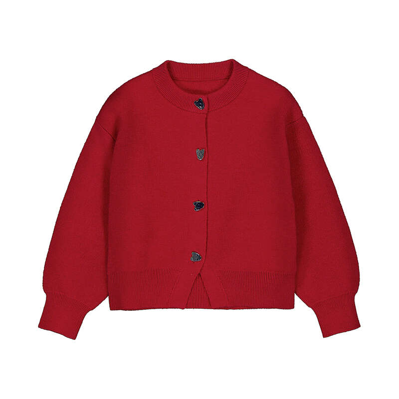 Red Knitting Cardigan