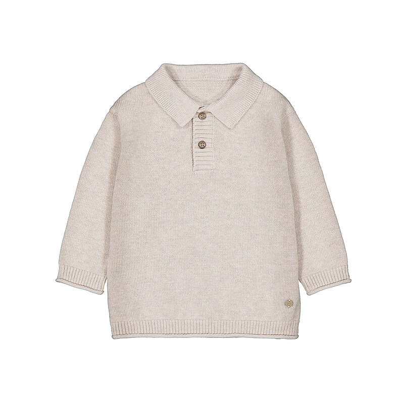 Polo Sweater- Oat
