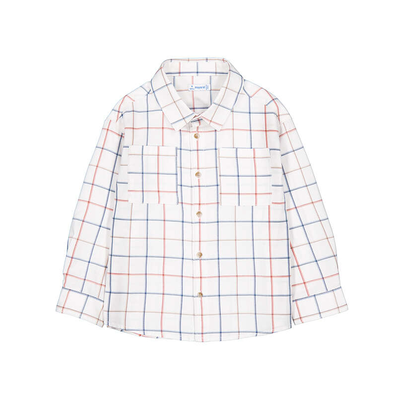 Long Sleeve Button Down Shirt- Nectar