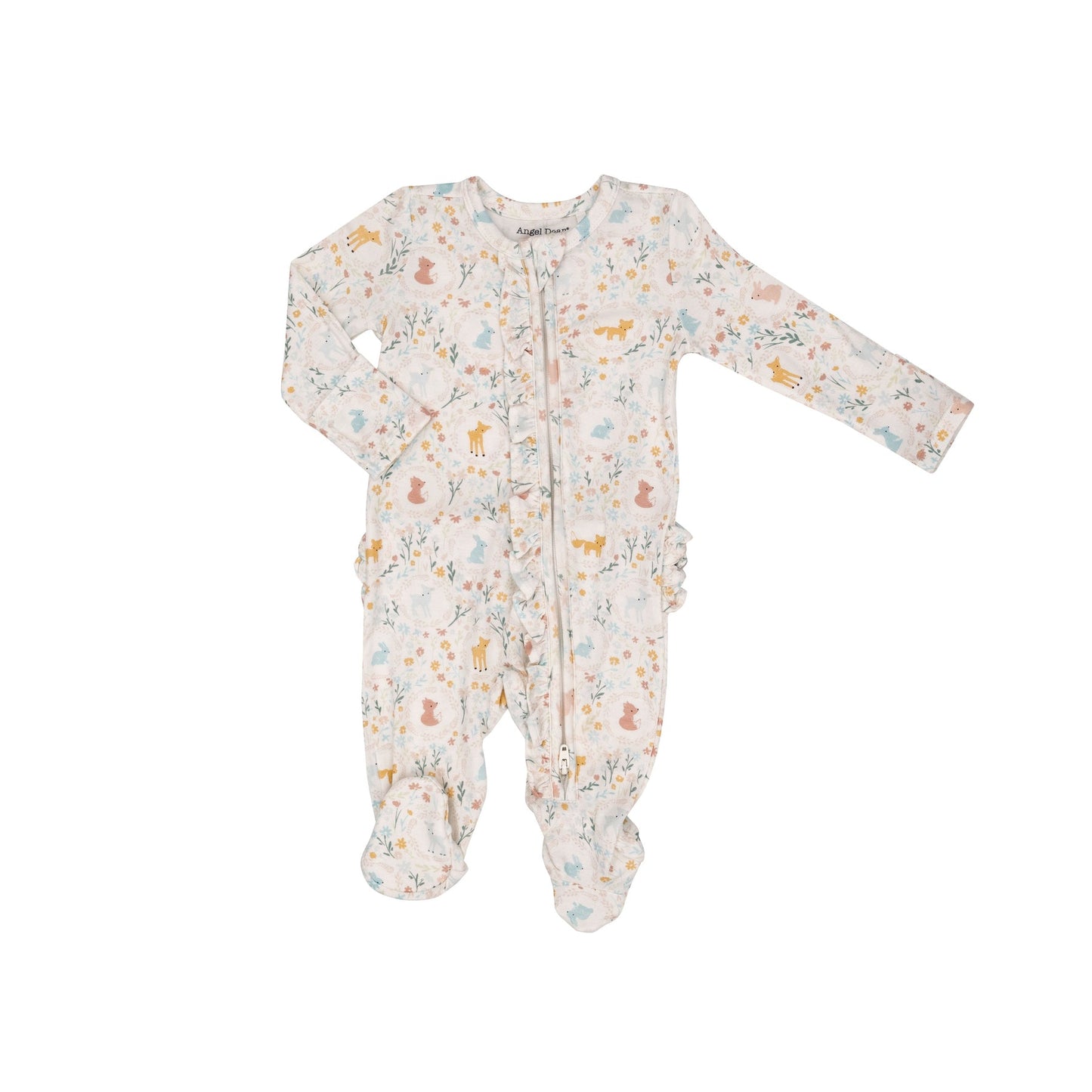 Woodland Cameos Ruffle Footie