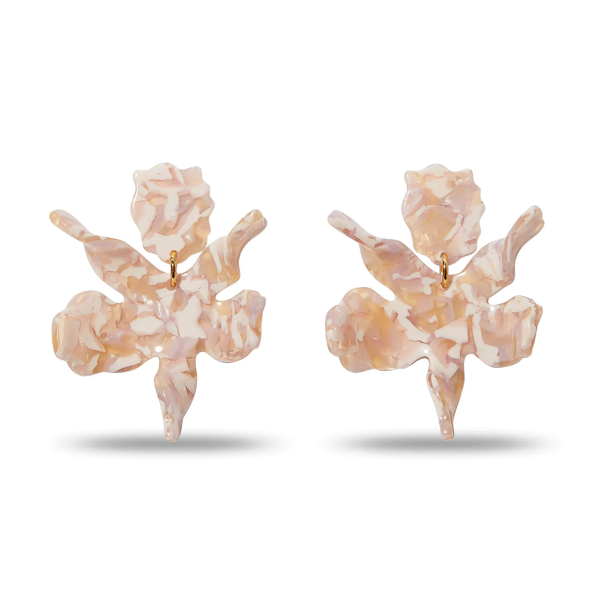 Small Paper Lily Earrings