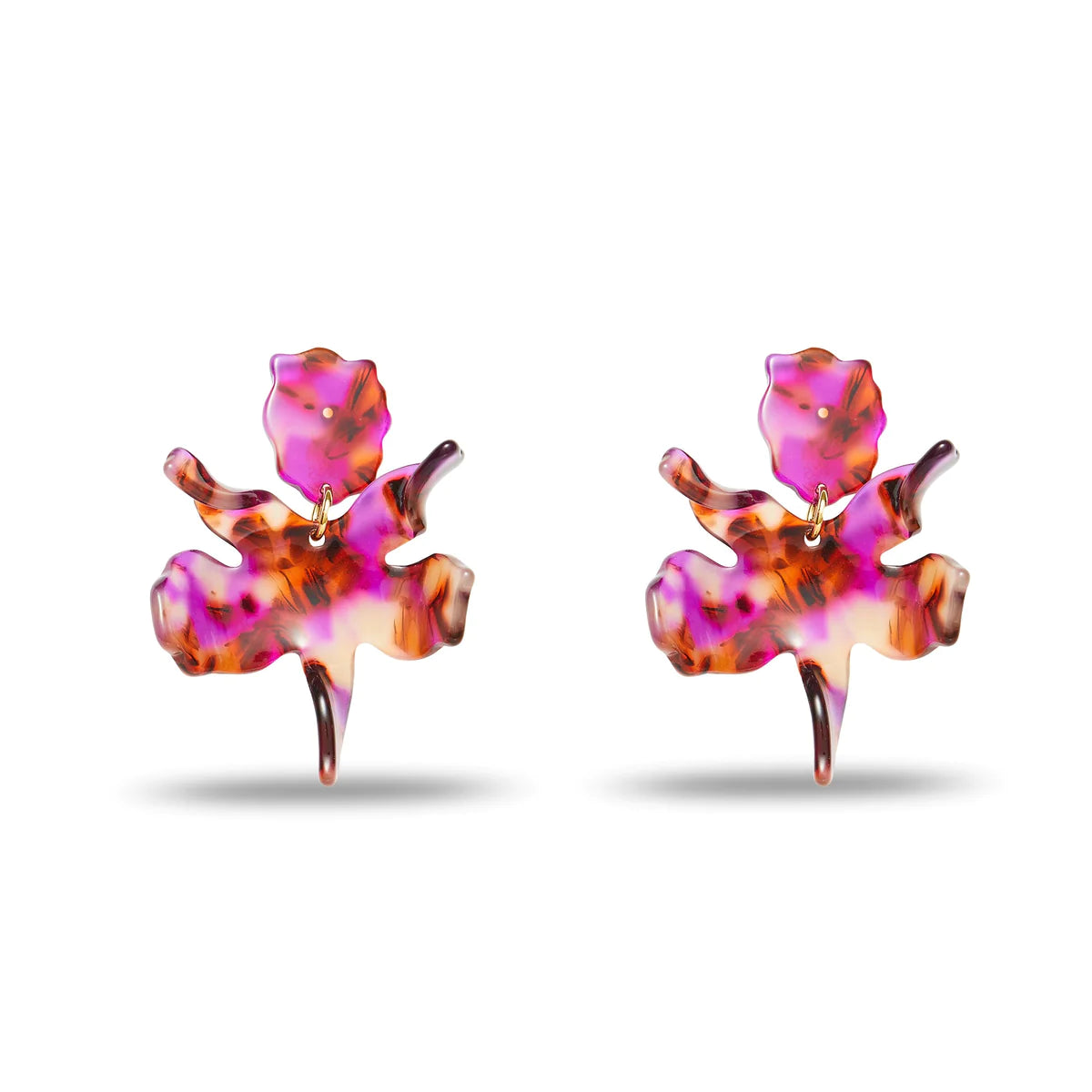 Small Paper Lily Earrings