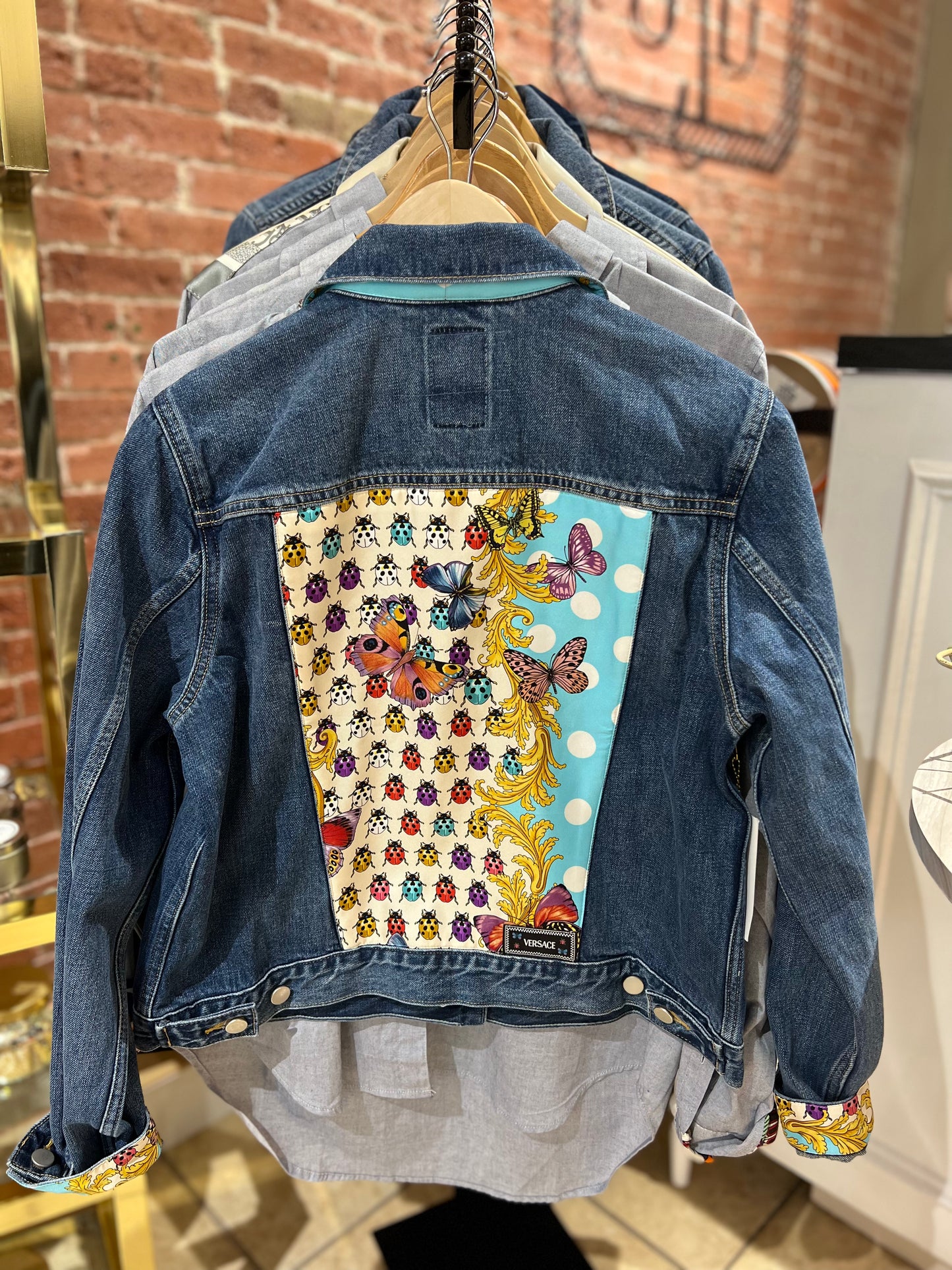 One of a Kind - Denim Scarf Jacket