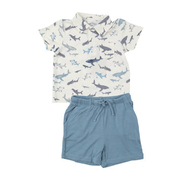 Sharks Polo Shirt and Short Set