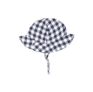 Sun Hat- Gingham Navy