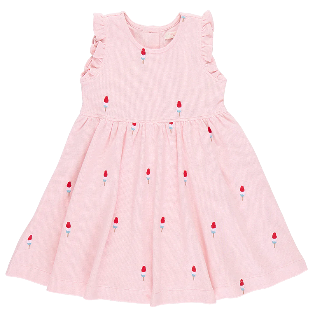 Girls Kelsey Dress- Pink Rocket Pop