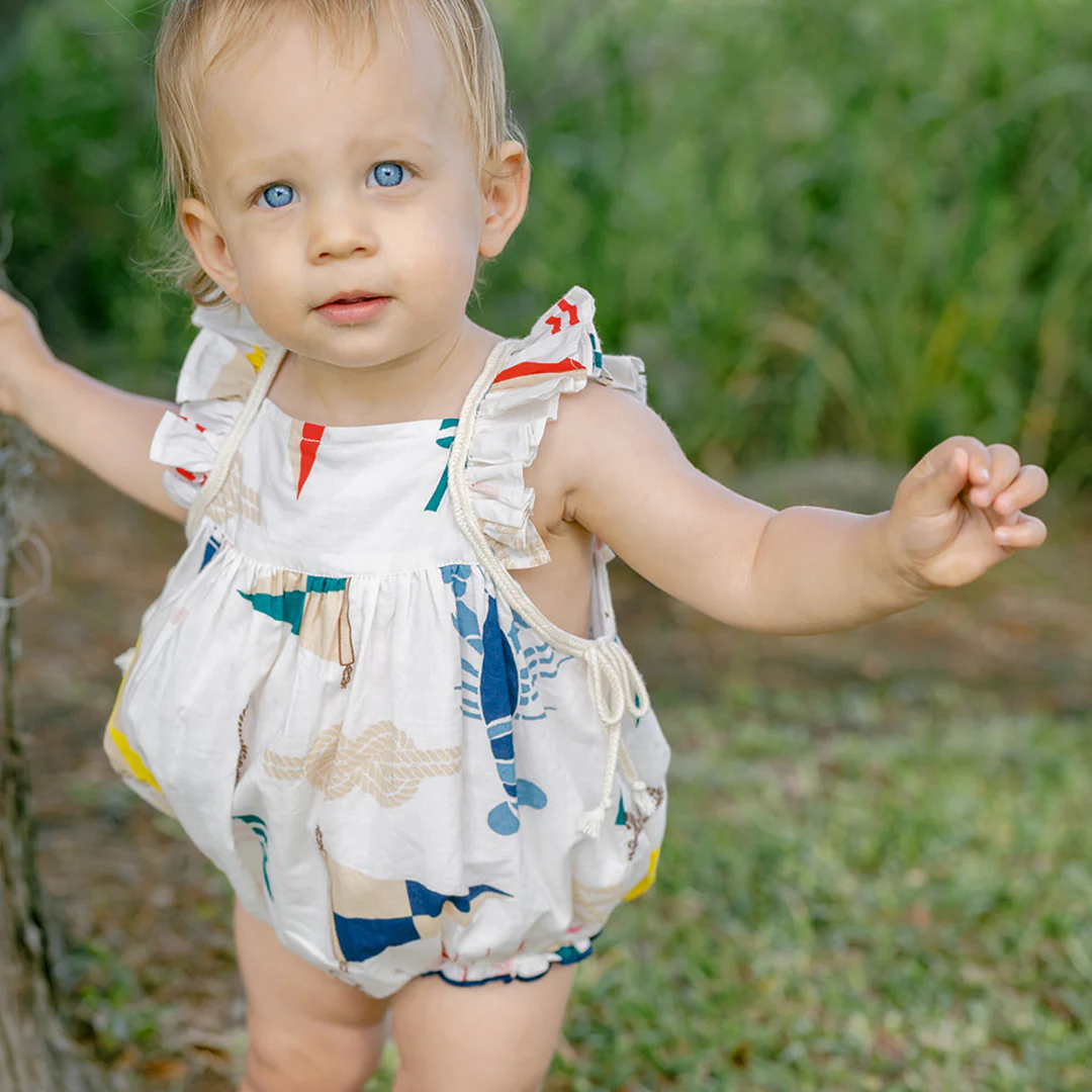 Baby Girls Ailee Bubble- Nautical Notions