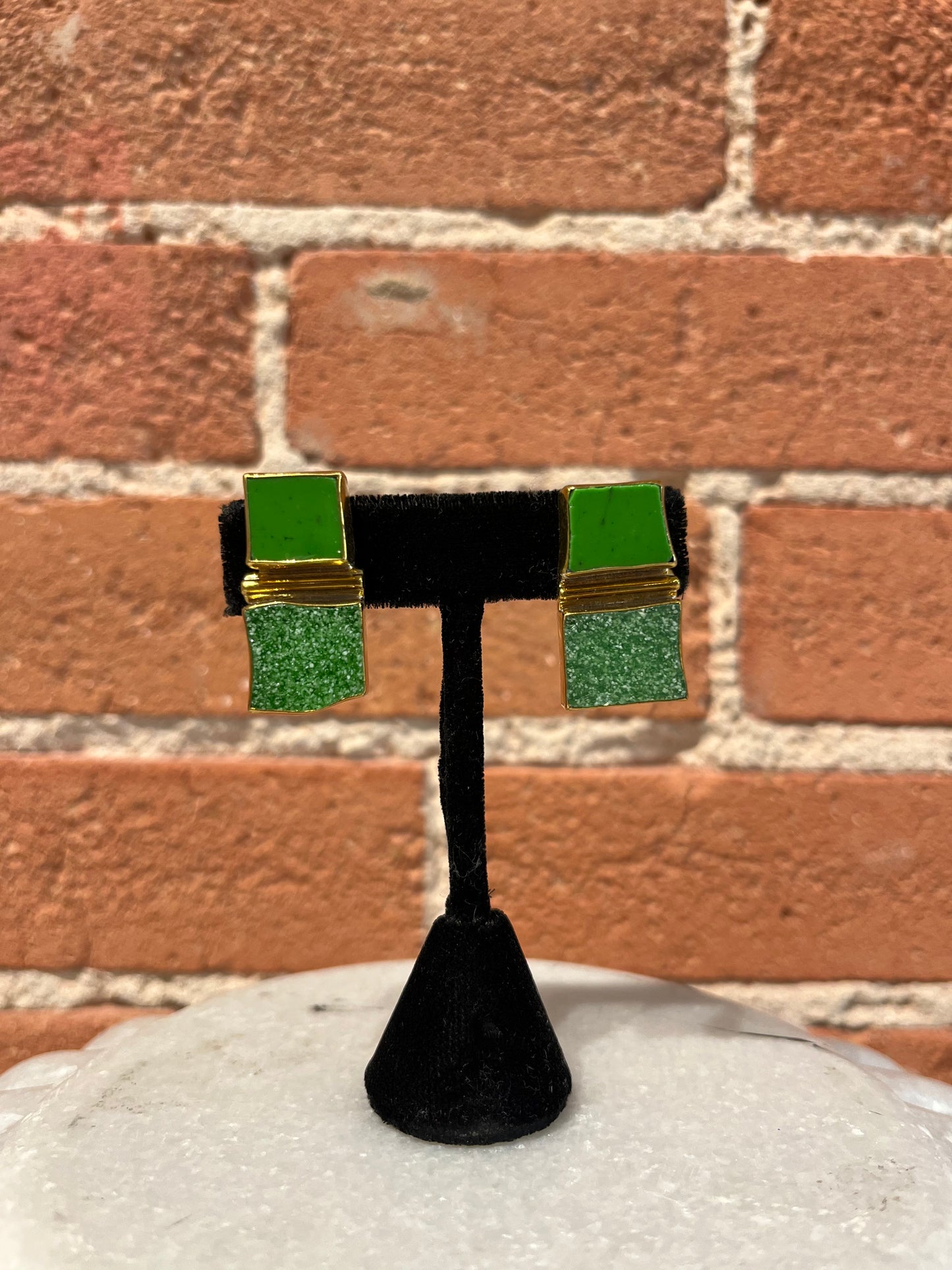 Jan Maclaughlin Earrings- Jade