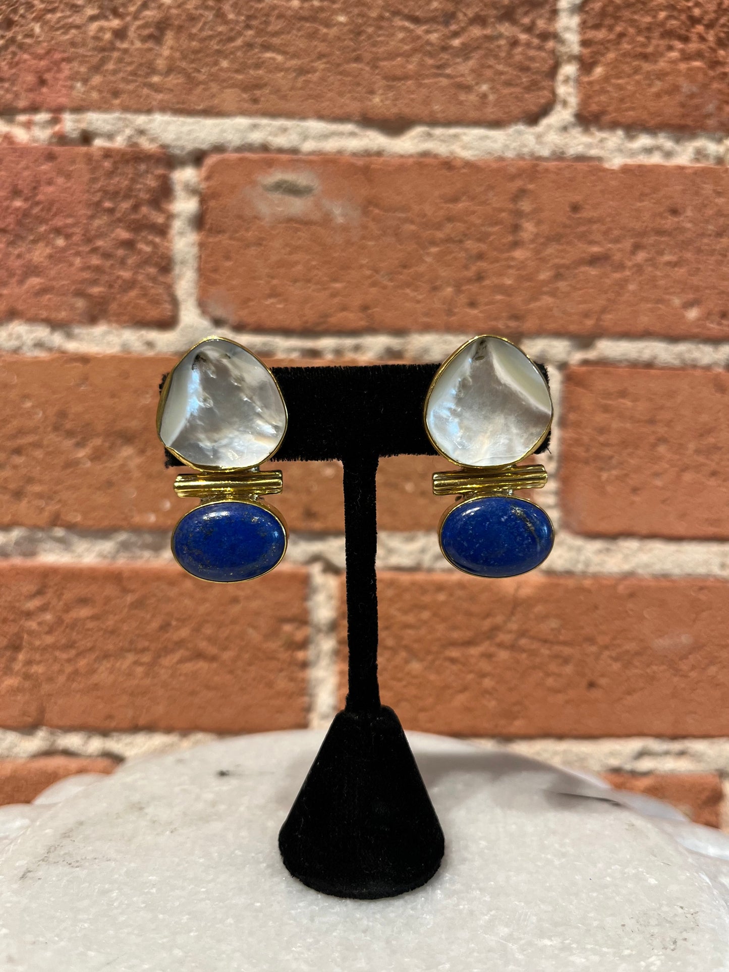 Jan Maclaughlin Earrings- Lapis Lazuli