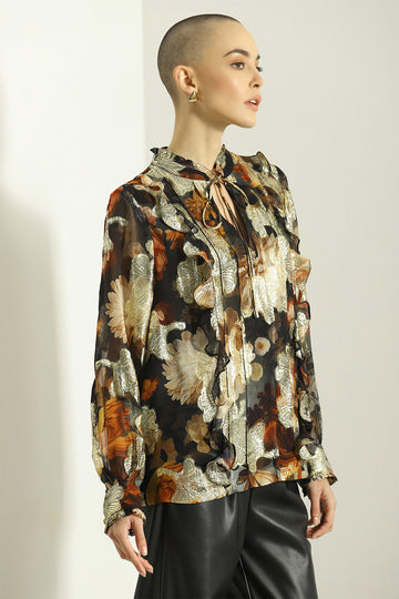 Gioa-Ruffle Top