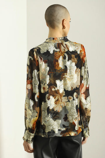Gioa-Ruffle Top
