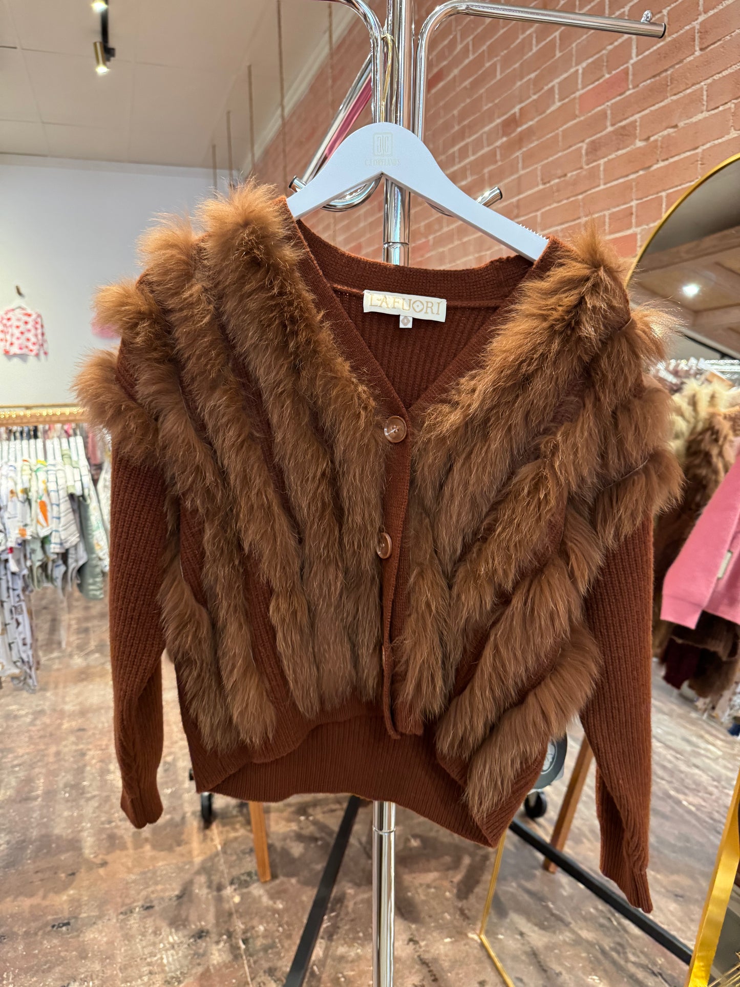 La Fuori Cardigan - Chocolate