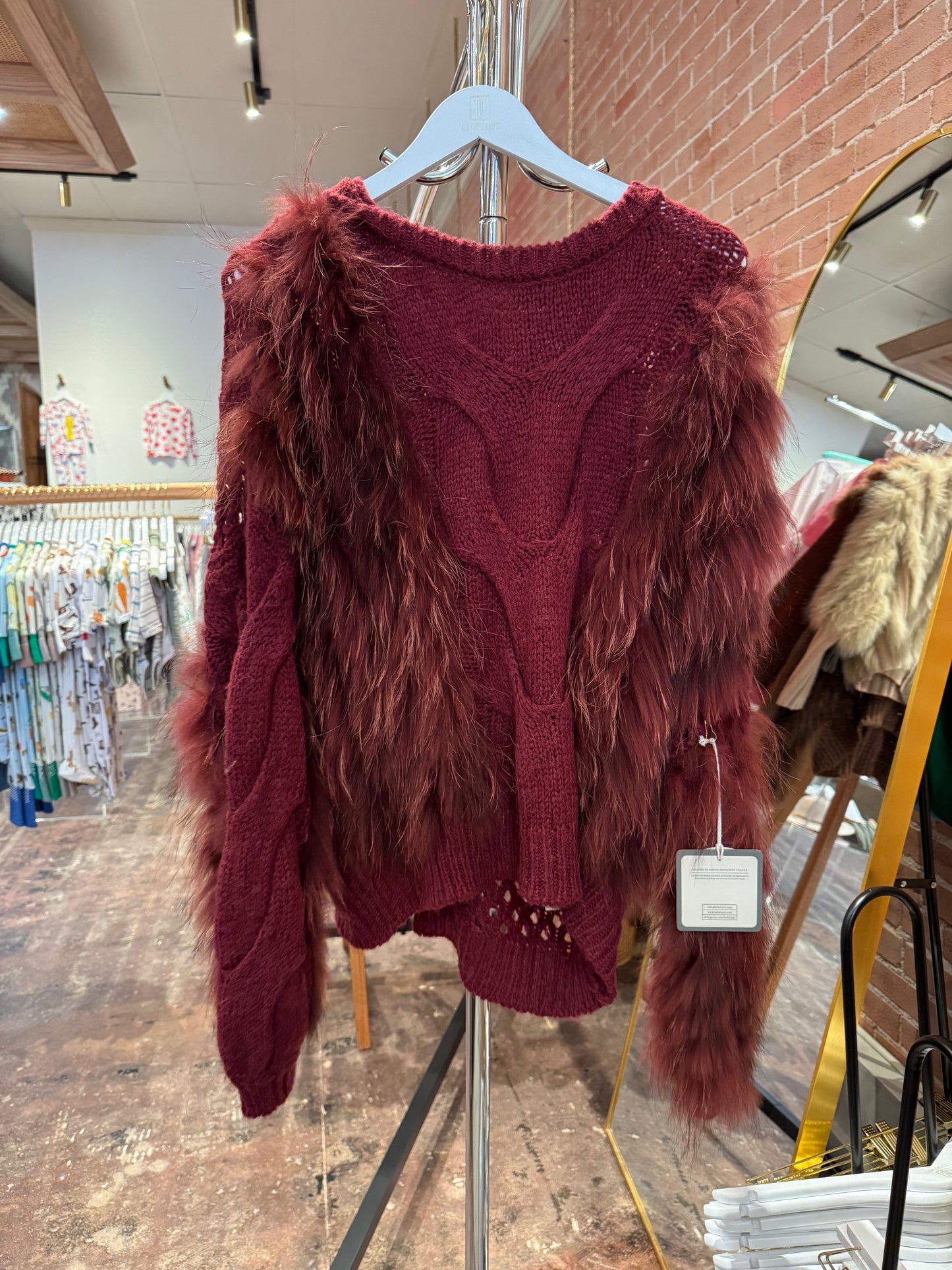 La Fuori Sweater- Cranberry