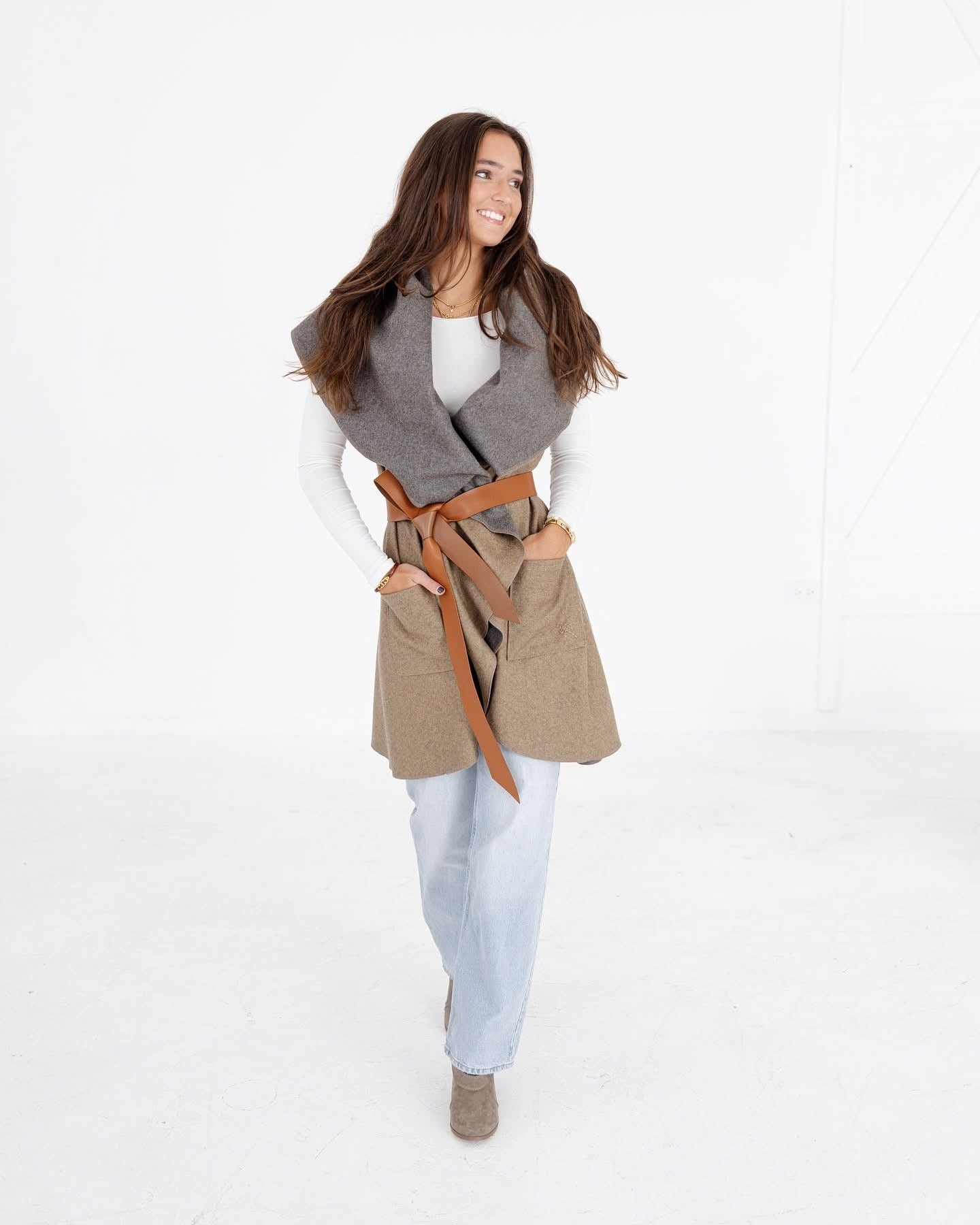 Maitetxu Zumaia Leather Belt- Brown