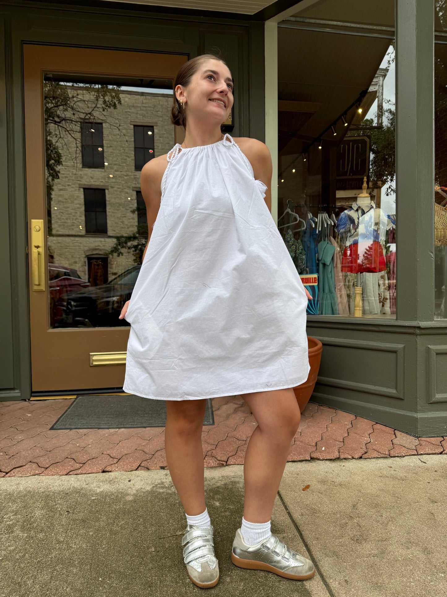 Melrose Mini Dress- White