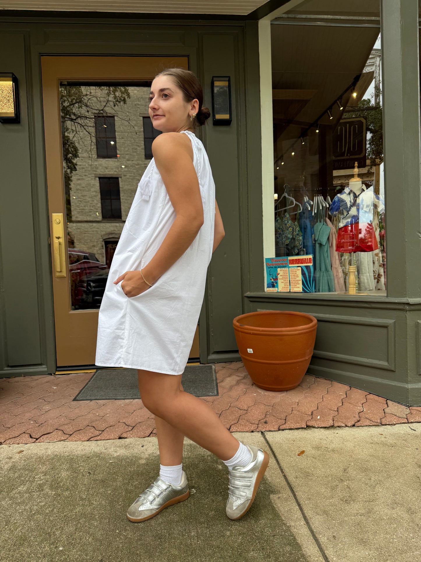 Melrose Mini Dress- White