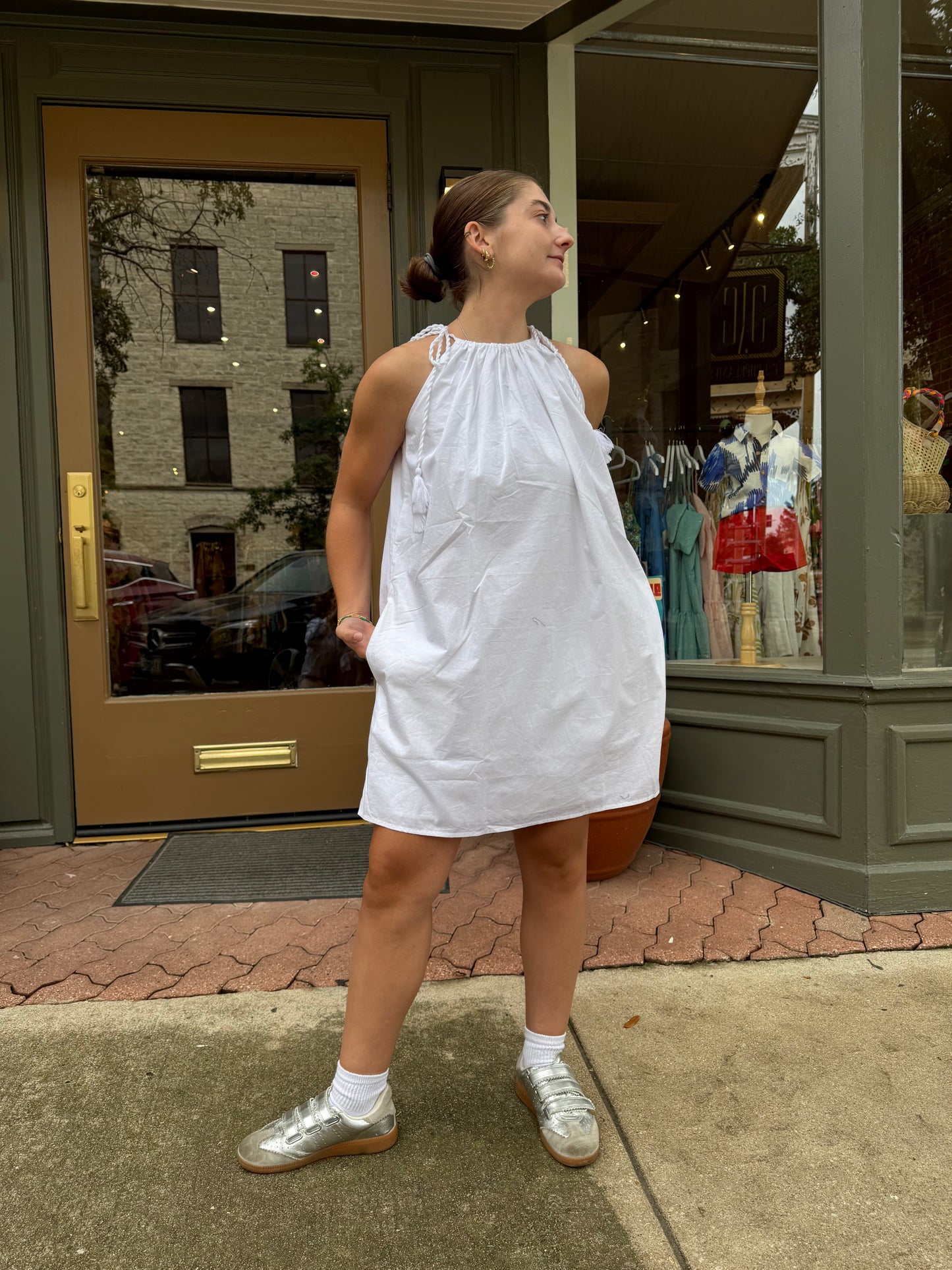 Melrose Mini Dress- White