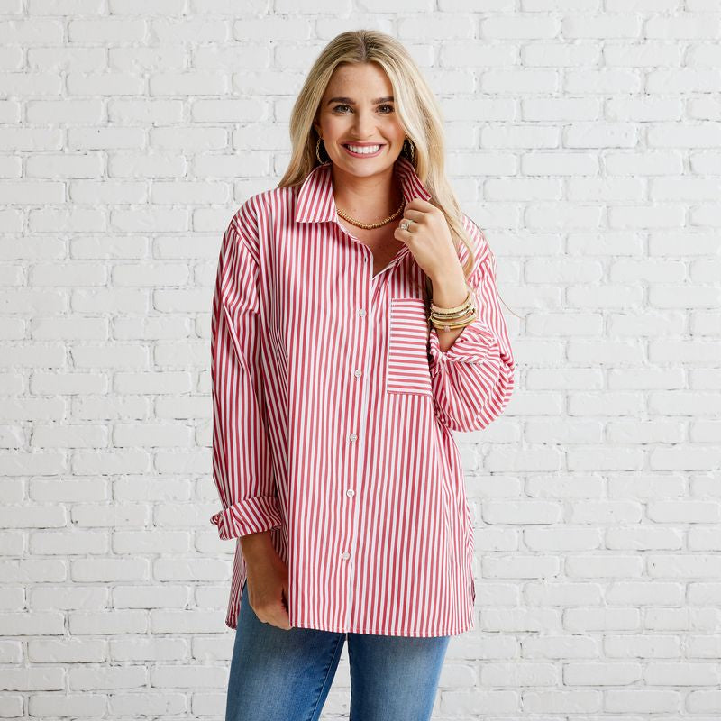 Lawn Shirt- Red