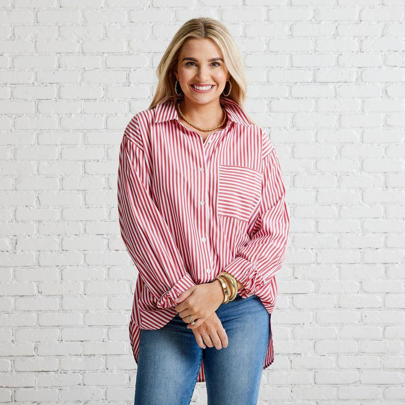 Lawn Shirt- Red