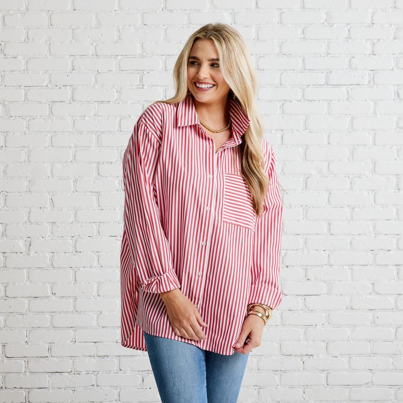Lawn Shirt- Red