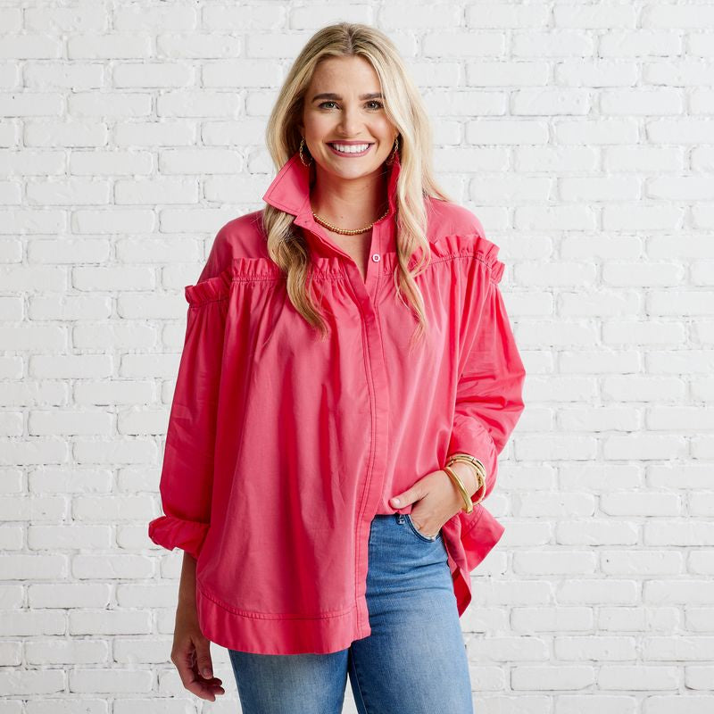 Miriam Top- Coral