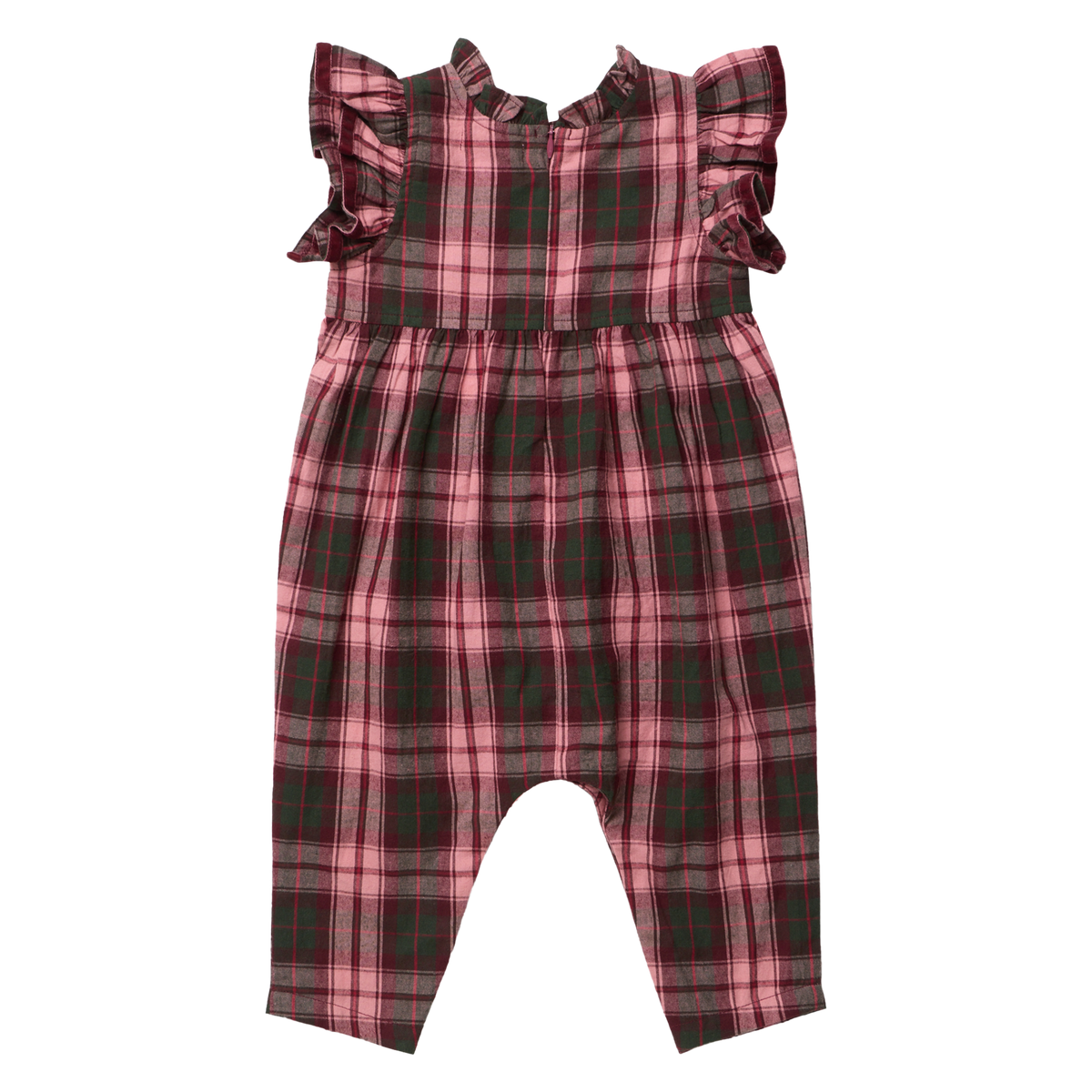 Girls Jennifer Jumper- Burgundy Tartan