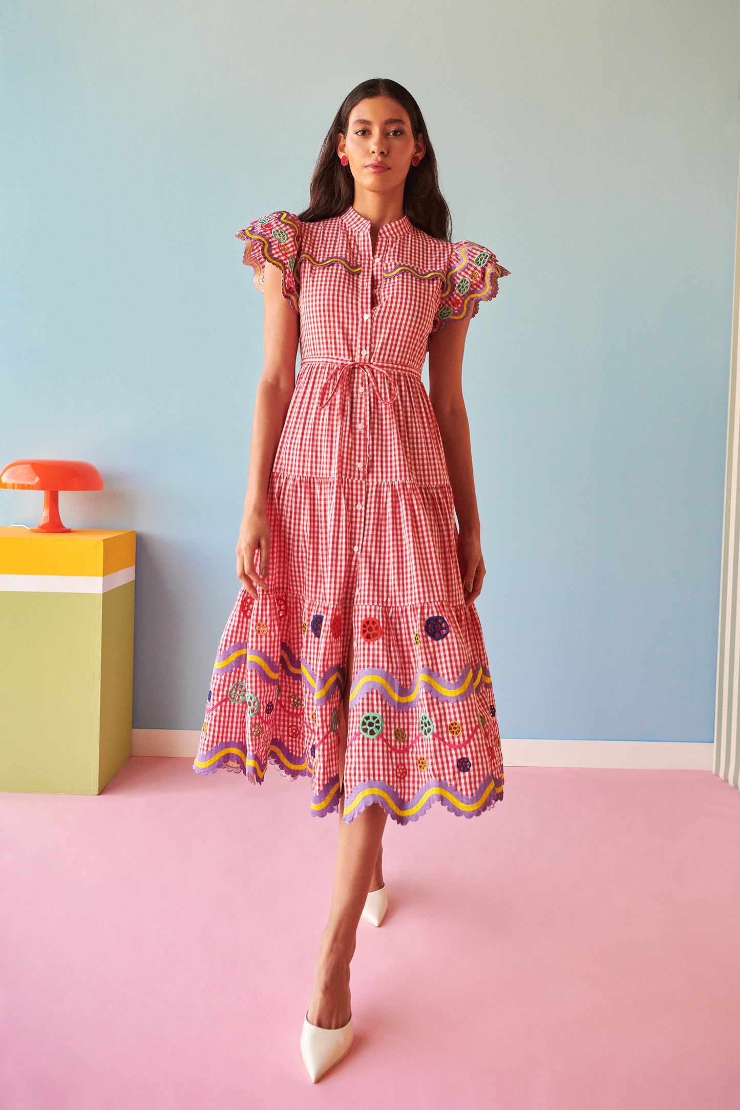 Reise Dress- Vichy Red